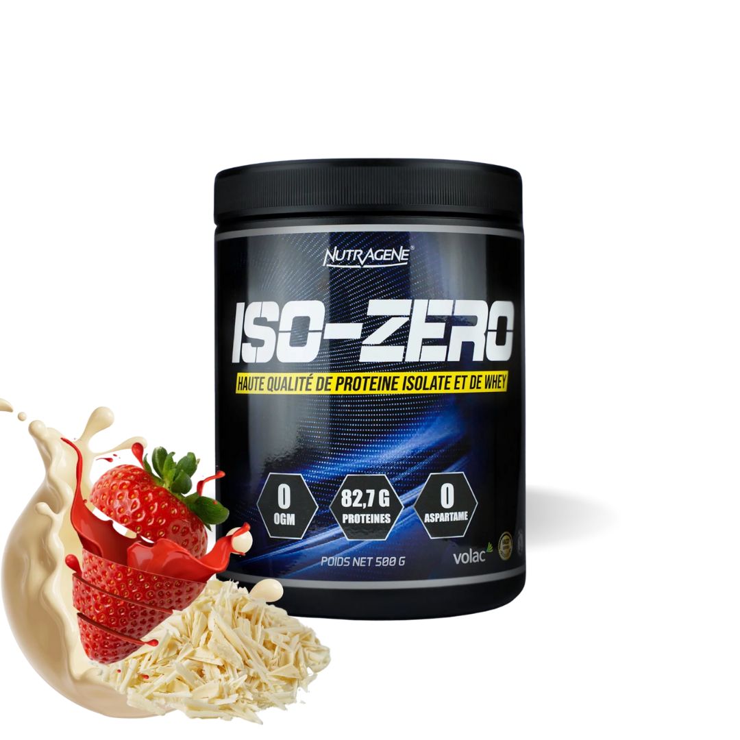 Image of ISO ZERO WHEY PROTEINE 500g (NUTRAGENE)