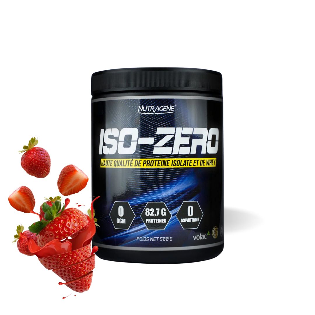 Image of ISO ZERO WHEY PROTEINE 500g (NUTRAGENE)
